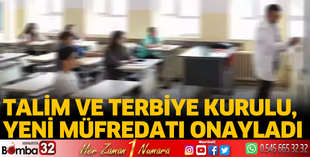 Talim ve Terbiye Kurulu, yeni müfredatı onayladı