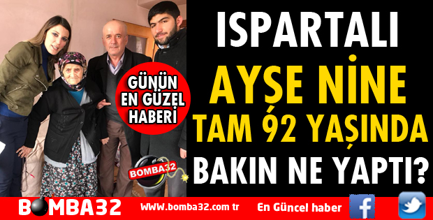 TAM 92 YAŞINDA HERKESE ÖRNEK OLDU