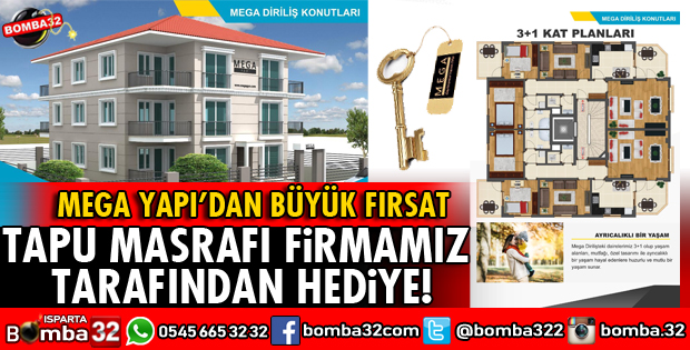 TAPU MASRAFI FİRMAMIZ TARAFINDAN HEDİYE