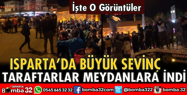 Taraftar sokaklara akın etti 