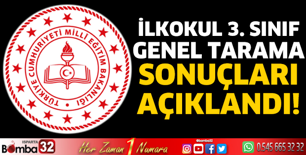 Tarama sonuçları açıklandı
