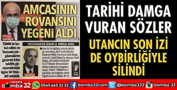 TARİHİ DAMGA VURAN SÖZLER