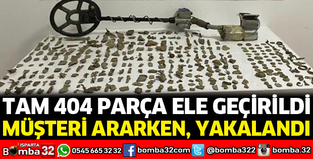 Tarihi eserleri satmak için müşteri ararken, yakalandı