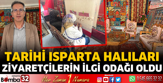 Tarihi Isparta halıları ziyaretçilerin ilgi odağı oldu