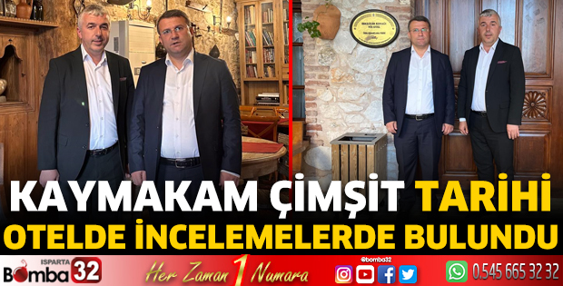 Tarihi otelde incelemelerde bulundu