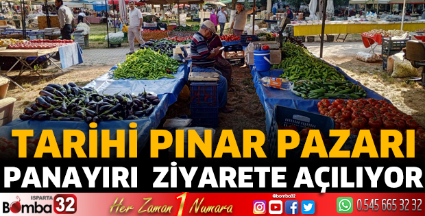 Tarihi Pınar Pazarı Panayırı ziyarete açılıyor