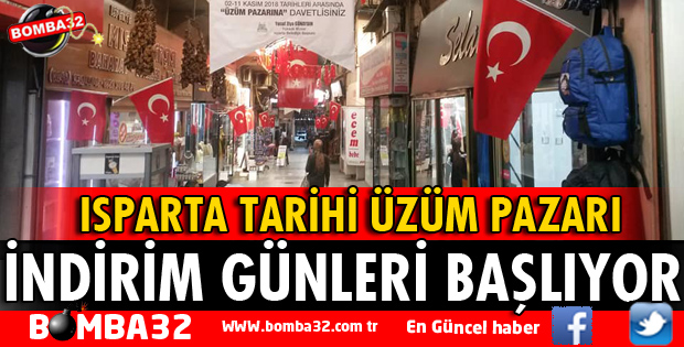 TARİHİ ÜZÜM PAZARI İNDİRİM GÜNLERİ BAŞLIYOR