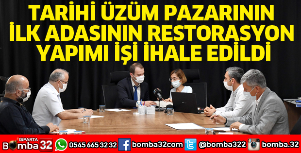 TARİHİ ÜZÜM PAZARININ RESTORASYON YAPIMI İŞİ İHALE EDİLDİ