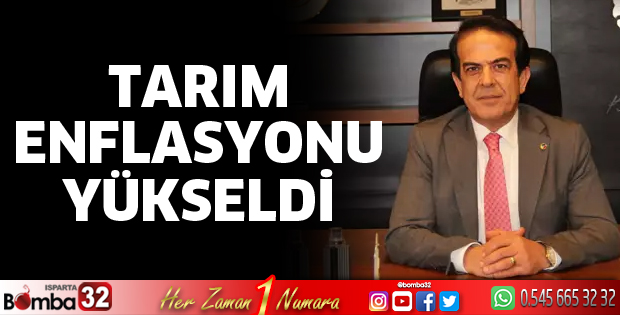 Tarım enflasyonu yükseldi