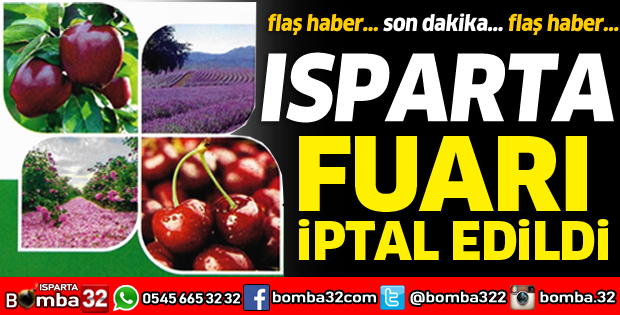 TARIM VE HAYVANCILIK FUARI İPTAL EDİLDİ