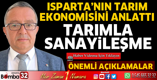 Tarımla sanayileşen Isparta
