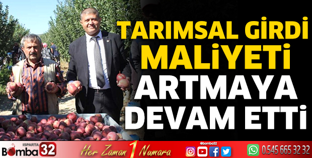 Tarımsal girdi maliyeti artmaya devam etti