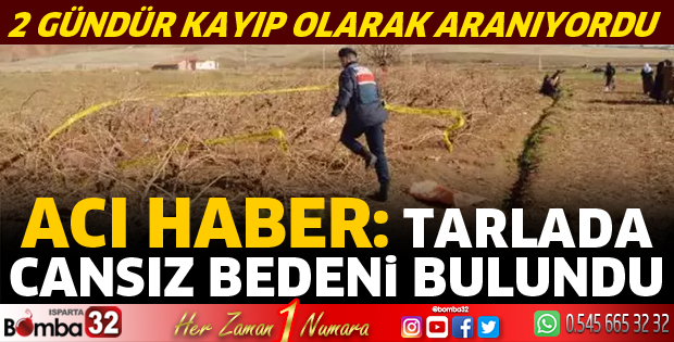 Tarlada cansız bedeni bulundu 
