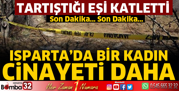 Tartıştığı eşini öldürdü
