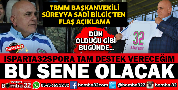 TBMM BAŞKANVEKİLİ BİLGİÇ BU SENE BU İŞ OLACAK 