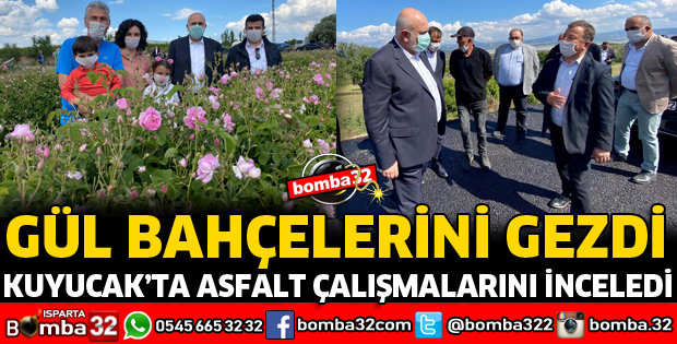 TBMM BAŞKANVEKİLİ BİLGİÇ, GÜL BAHÇELERİNİ GEZDİ