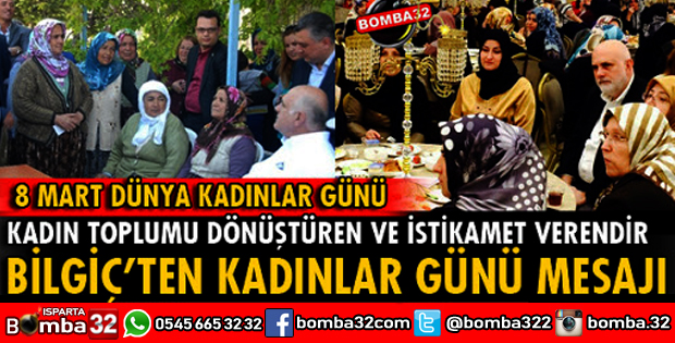 TBMM BAŞKANVEKİLİ BİLGİÇ'TEN 8 MART DÜNYA KADINLAR GÜNÜ MESAJI