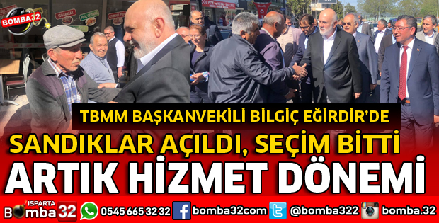 TBMM BAŞKANVEKİLİ EĞİRDİR'DE COŞKUYLA KARŞILANDI
