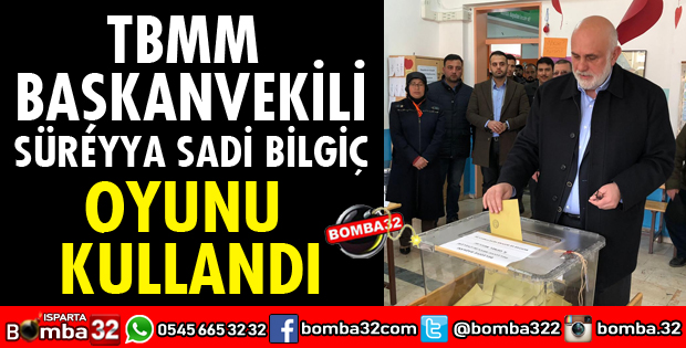 TBMM BAŞKANVEKİLİ OYUNU KULLANDI
