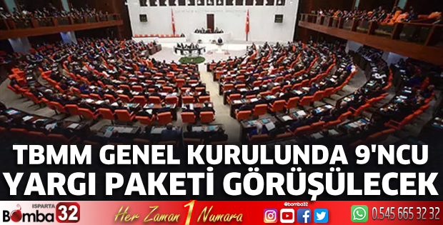 TBMM Genel Kurulunda 9'ncu Yargı Paketi görüşülecek