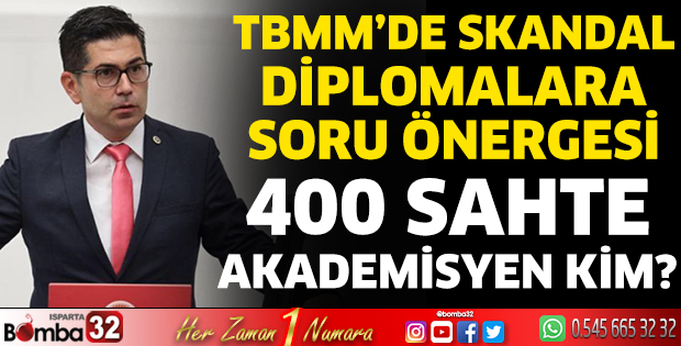TBMM’de skandal diplomalara soru önergesi 