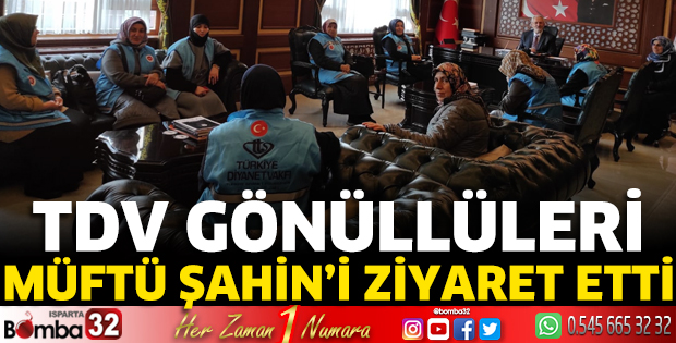 TDV gönüllüleri Müftü Şahin’i ziyaret etti