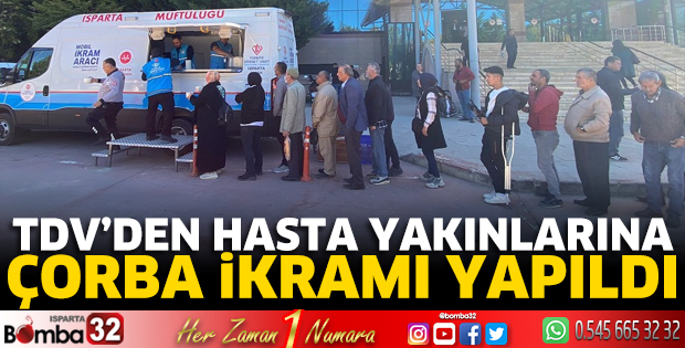 TDV'den çorba ikramı