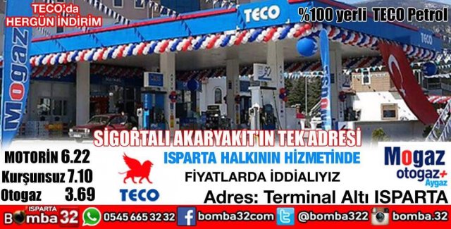 TECO AKARYAKIT ISPARTA HALKININ HİZMETİNDE