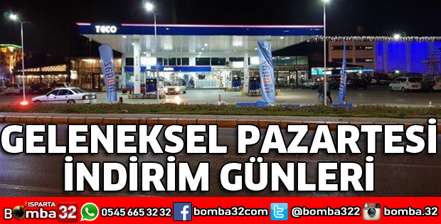 TECO GELENEKSEL PAZARTESİ İNDİRİM GÜNLERİ..