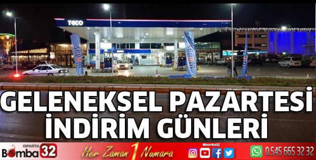TECO PETROL'DE İNDİRİM GÜNÜ