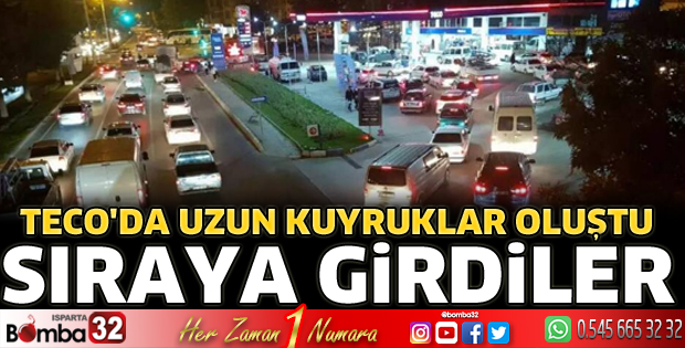 TECO'da uzun kuyruklar oluştu