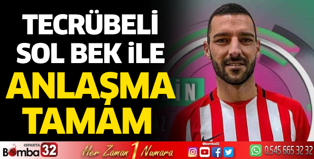 Tecrübeli sol bek ile anlaşma tamam