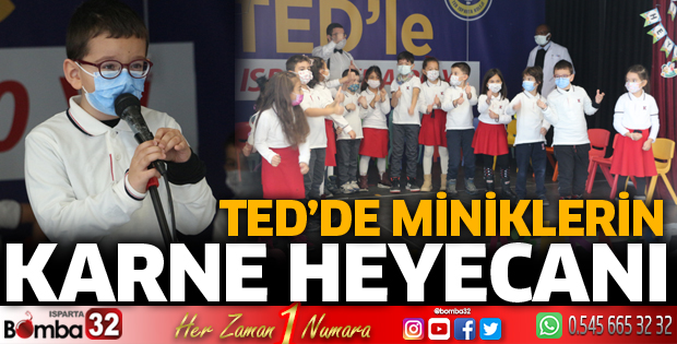 TED'de miniklerin karne heyecanı