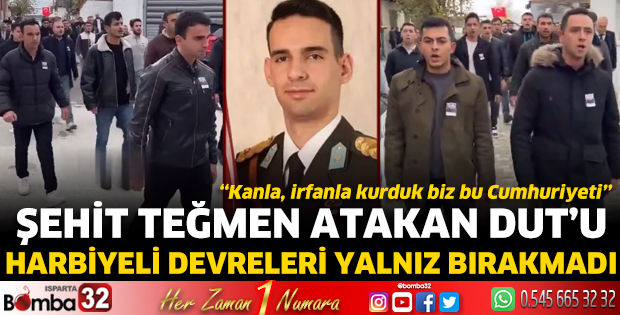 Teğmen Dut'u Harbiyeli devreleri yalnız bırakmadı