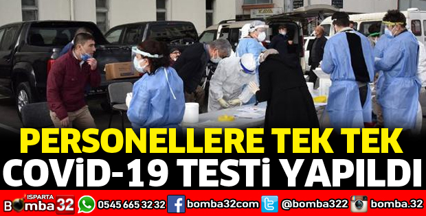 TEK TEK KORONAVİRÜS TESTİ YAPILDI
