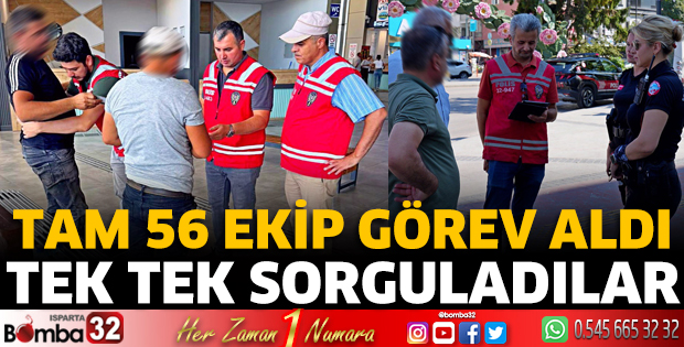 Tek tek sorguladılar