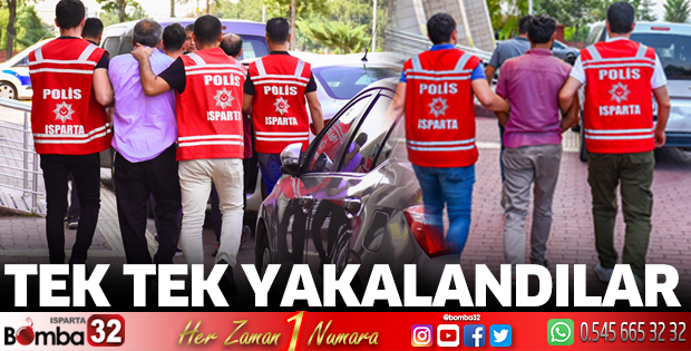 Tek tek yakalandılar