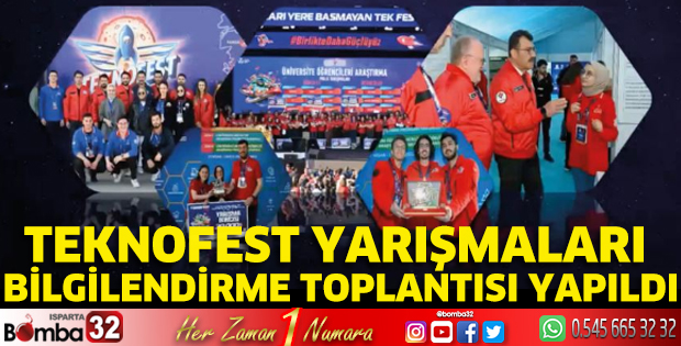 Teknofest Yarışmaları Bilgilendirme Toplantısı yapıldı