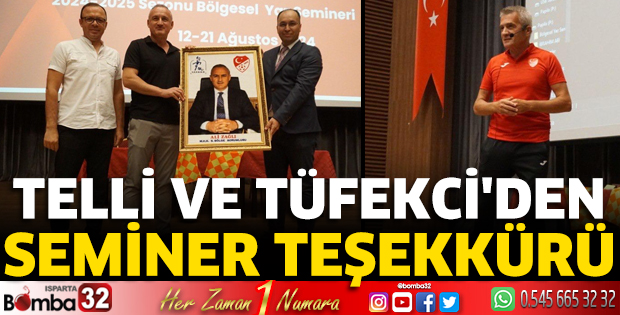 Telli ve Tüfekçi’den teşekkür