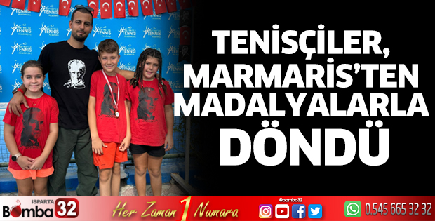 Tenisçiler madalyalar ile döndü