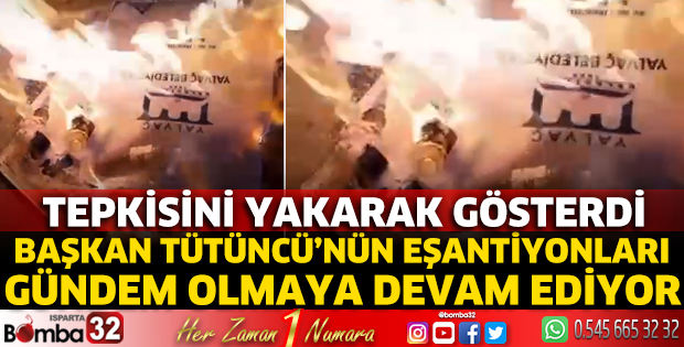 Tepkisini yakarak gösterdi 