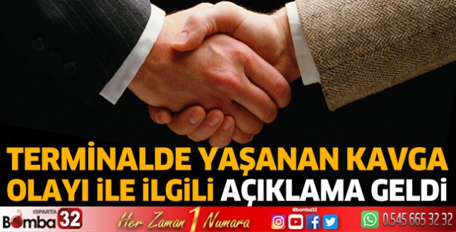 Terminalde yaşanan kavga olayıyla ilgili açıklama geldi