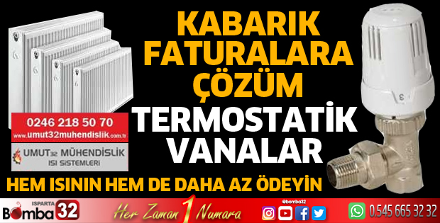 Termostatik vanalar ile hem ısının hem de daha az ödeyin