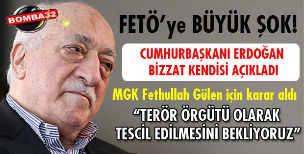 TERÖR ÖRGÜTÜ OLARAK TESCİL EDİLMESİNİ BEKLİYORUZ