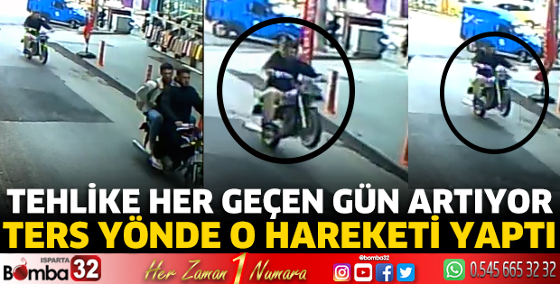 Ters yönde o hareketi yaptı