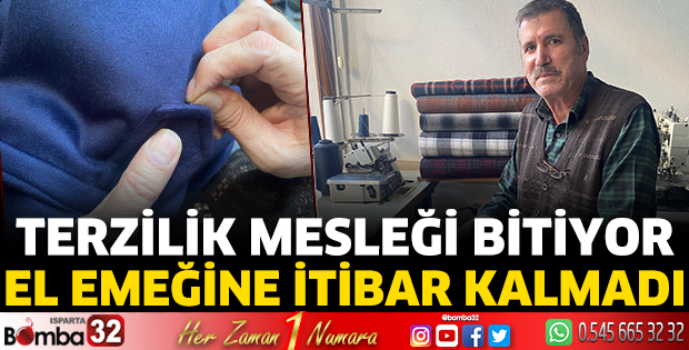 Terzilik mesleği bitiyor 