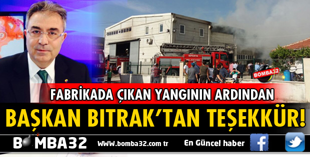 BAŞKAN BITRAK'TAN TEŞEKKÜR