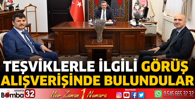 Teşviklerle ilgili görüş alışverişinde bulundular