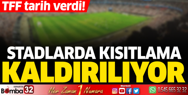 TFF'den seyirci kararı: Karşılaşmalar 9 Kasım'dan itibaren yüzde 100 kapasite ile oynanacak