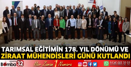  10 Ocak Ziraat Mühendisleri Günü kutlandı